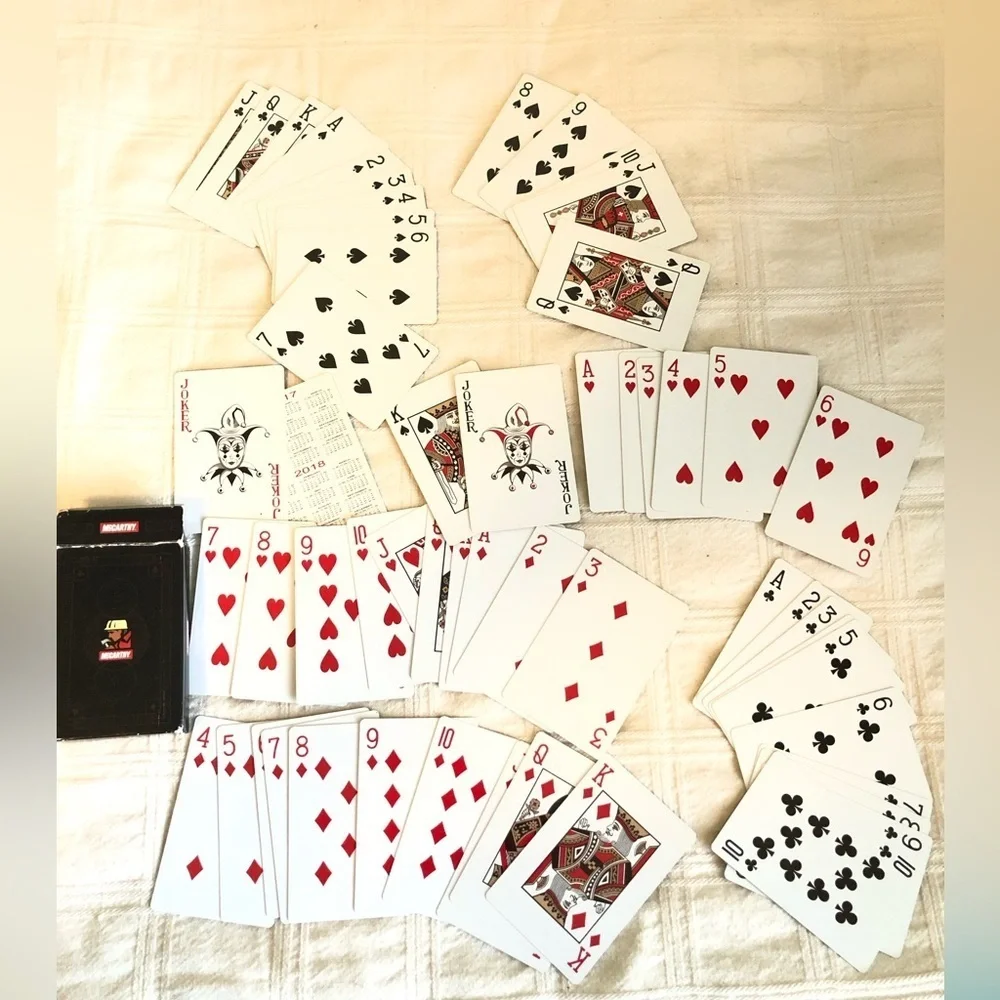 Classic Playing Cards Set by McCarthy Construction Co 55 ct